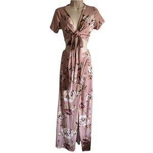 Floral Pink Two-Piece Outfit